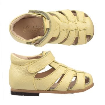 Sarı İlk Adım Hakiki Deri Çocuk Sandalet