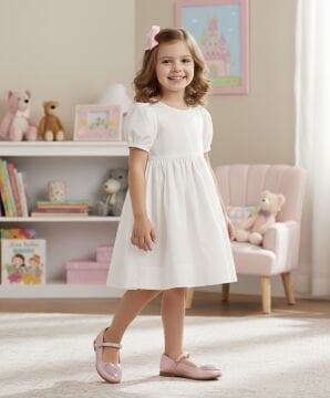 Pia Özel Gün Pembe Işıltılı Kalpli Kız Çocuk Vegan Babet