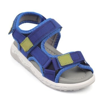 Sunny Mavi Deri Çocuk Sandalet